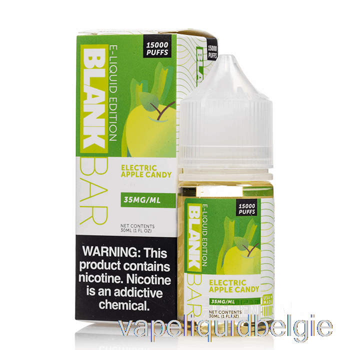 Vape België Elektrisch Appelsnoepje - Blanco Reepzout - 30ml 35mg